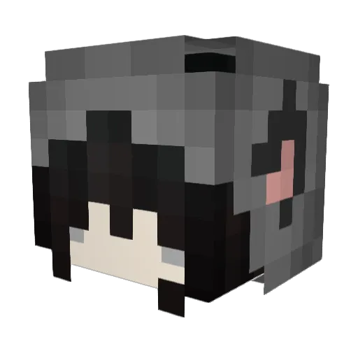 Fire_crystal19 Minecraft avatar head, 3D render
