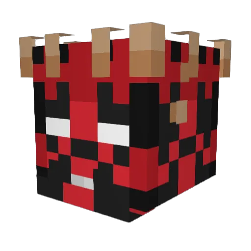 Fire_doomer Minecraft avatar head, 3D render