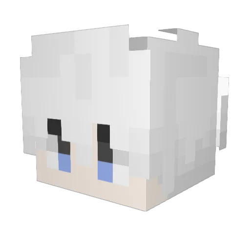 Fire_ink Minecraft avatar head, 3D render