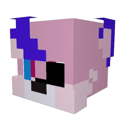Fire_raid123 Minecraft avatar head, 3D render