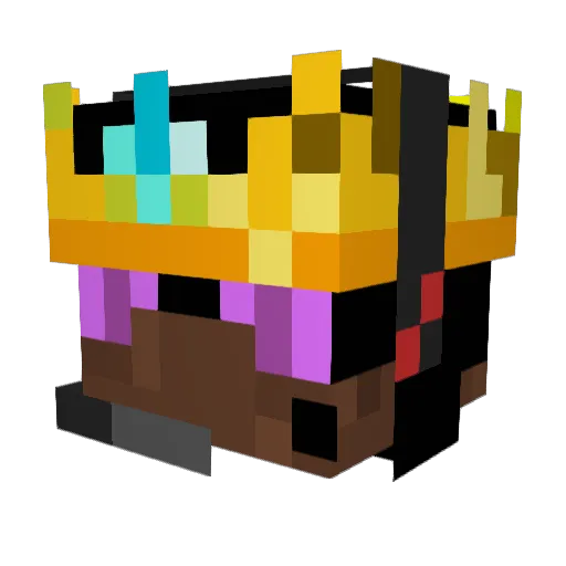 Fireama3000 Minecraft avatar head, 3D render
