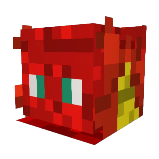 Fireball6673 Minecraft avatar head, 3D render