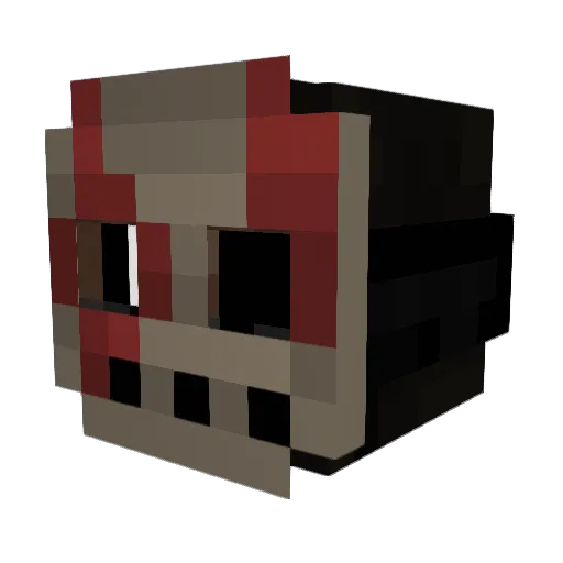 FireballLincoln Minecraft avatar head, 3D render