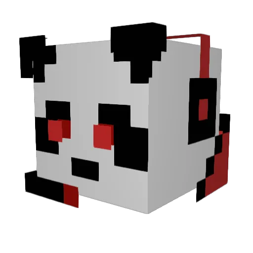 FireballPlaysMC Minecraft avatar head, 3D render