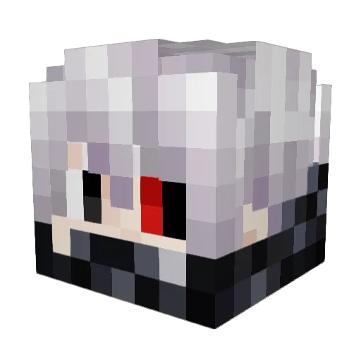 Fireballman99 Minecraft avatar head, 3D render