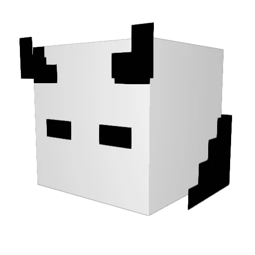 Firebear2 Minecraft avatar head, 3D render