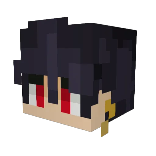 Fireblade9764 Minecraft avatar head, 3D render