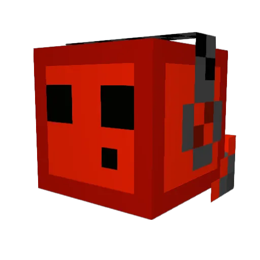 FirebladeX10X Minecraft avatar head, 3D render