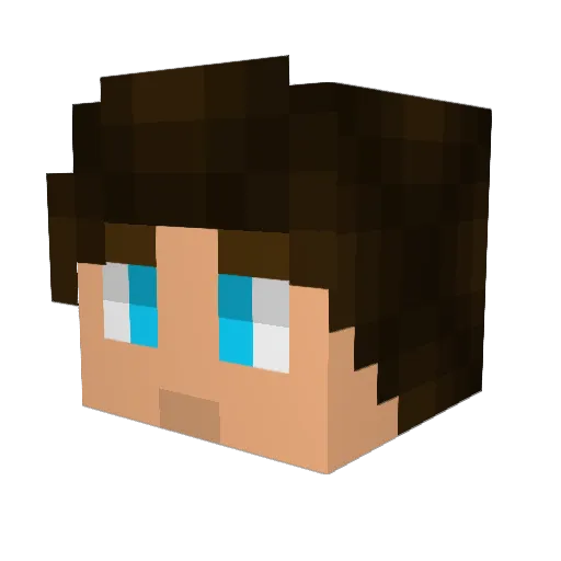 Firebolt2128 Minecraft avatar head, 3D render