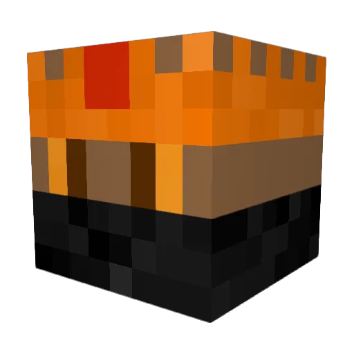 Firebolt76 Minecraft avatar head, 3D render