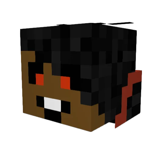 Firebow__2000 Minecraft avatar head, 3D render