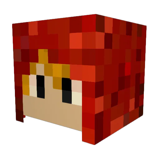 FireboyC3 Minecraft avatar head, 3D render