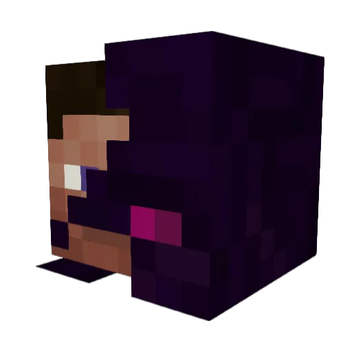 Firebyrd88 Minecraft avatar head, 3D render