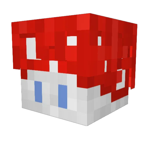 FiredRBLX Minecraft avatar head, 3D render