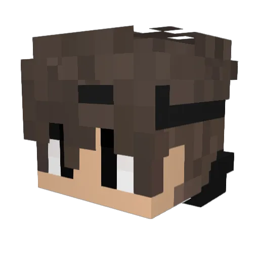 Fired_wheat Minecraft avatar head, 3D render