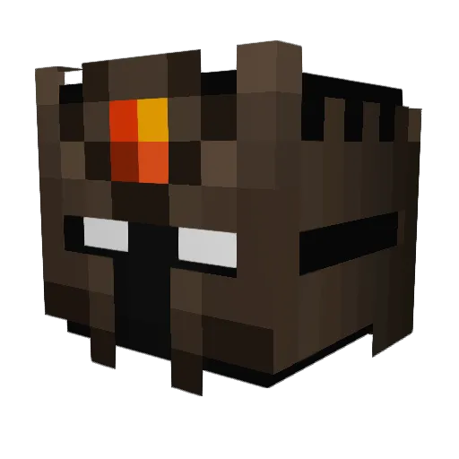 FiredogYT Minecraft avatar head, 3D render