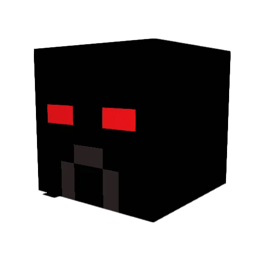 Firedork Minecraft avatar head, 3D render