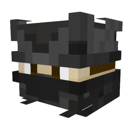 Firedrack666 Minecraft avatar head, 3D render