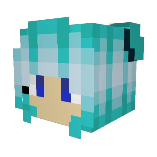 Firefall1225 Minecraft avatar head, 3D render