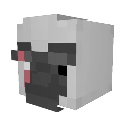 FirefighterRQ Minecraft avatar head, 3D render