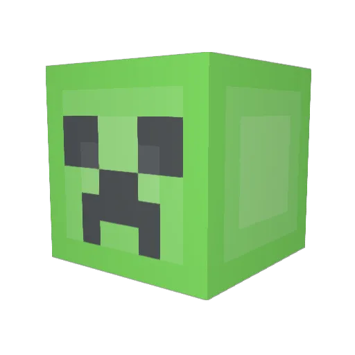 Firefish989 Minecraft avatar head, 3D render