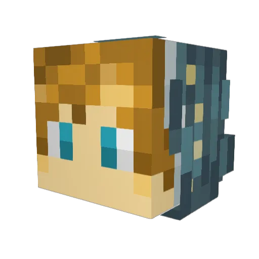 Fireflame665 Minecraft avatar head, 3D render