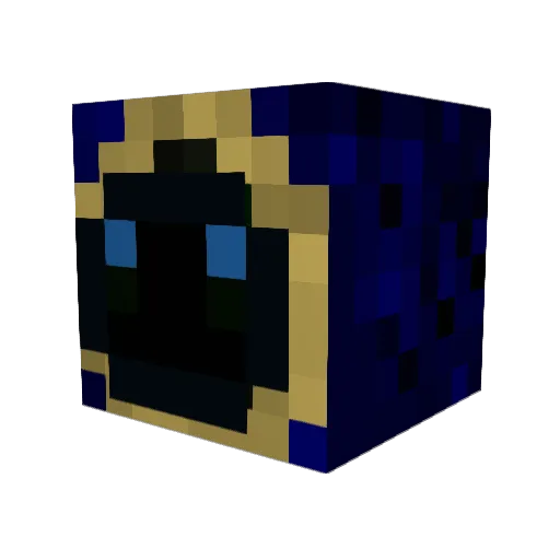 Fireflamm Minecraft avatar head, 3D render