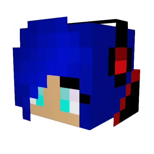 Firefly363636 Minecraft avatar head, 3D render