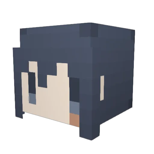 Firefly4732 Minecraft avatar head, 3D render