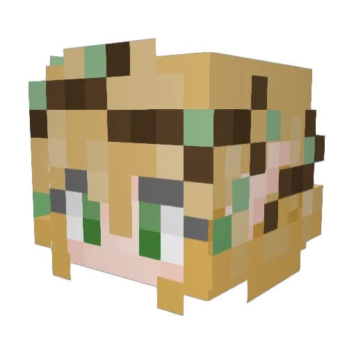 FireflyGirl99 Minecraft avatar head, 3D render