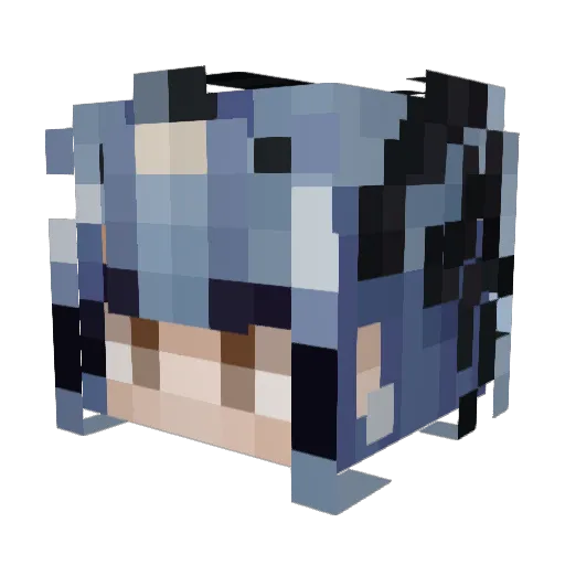 Firefly_gugu Minecraft avatar head, 3D render