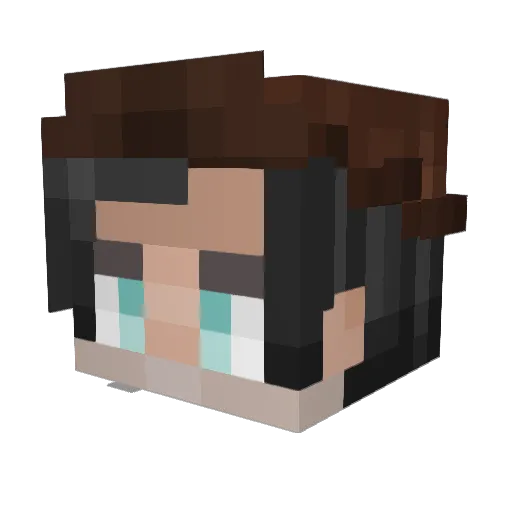 Firefox_Flame Minecraft avatar head, 3D render
