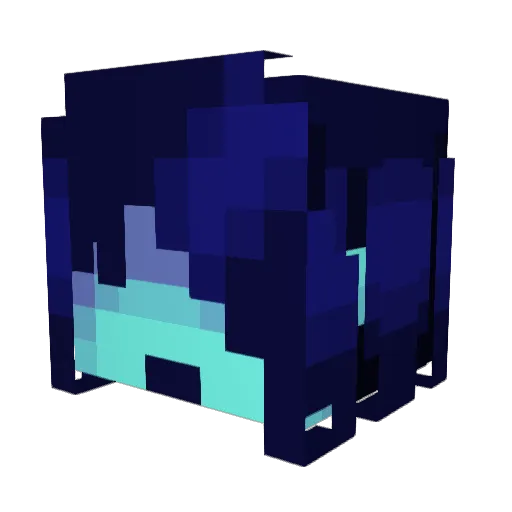 Firegem404 Minecraft avatar head, 3D render