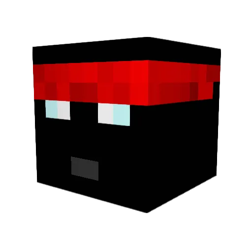 Firehawk15 Minecraft avatar head, 3D render
