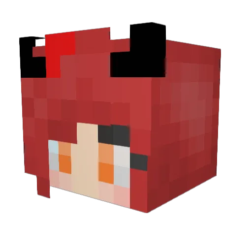 Fireheart05 Minecraft avatar head, 3D render