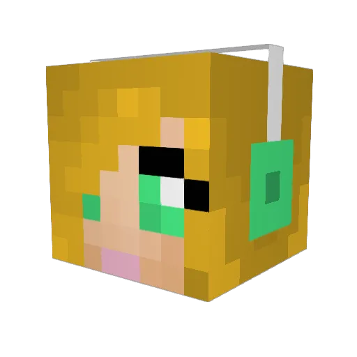 Fireheart247 Minecraft avatar head, 3D render