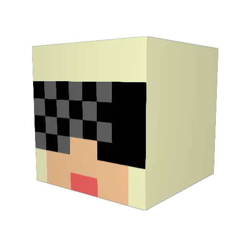 Fireheart405 Minecraft avatar head, 3D render
