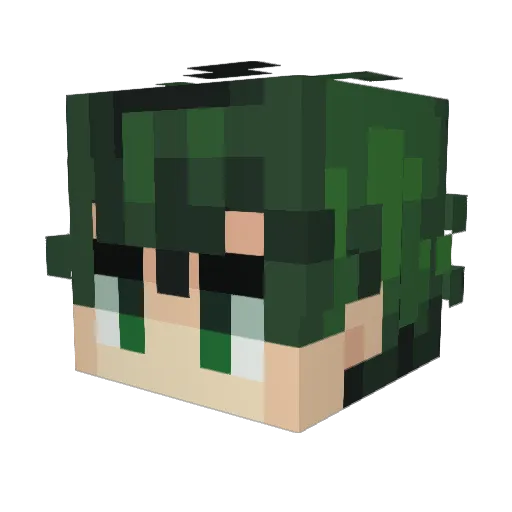 FireintheBalls Minecraft avatar head, 3D render