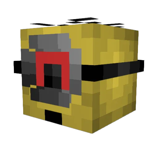Firekiler Minecraft avatar head, 3D render