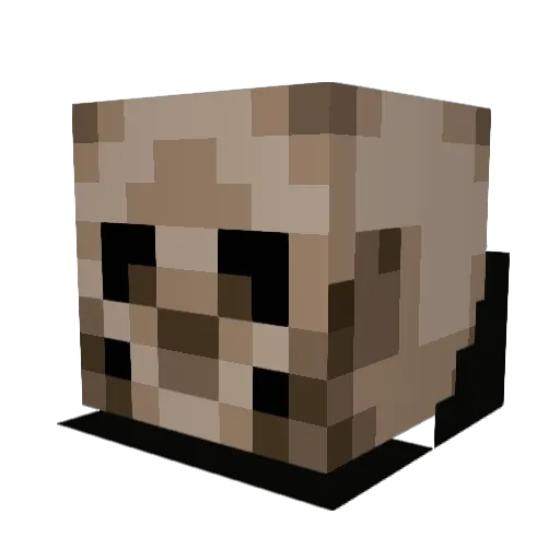 Firekilroy Minecraft avatar head, 3D render