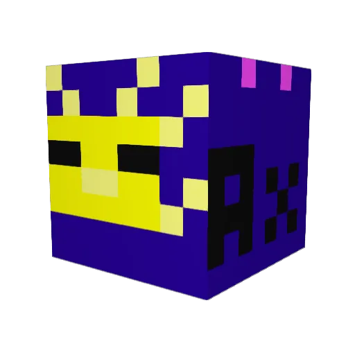 Firekittens416 Minecraft avatar head, 3D render