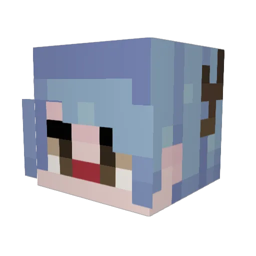 Firelight1462 Minecraft avatar head, 3D render