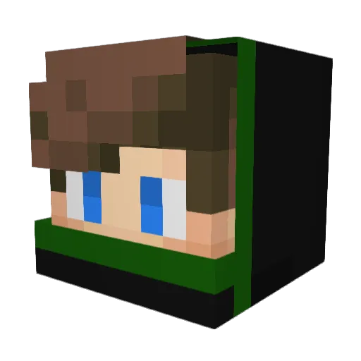 Firelord05 Minecraft avatar head, 3D render