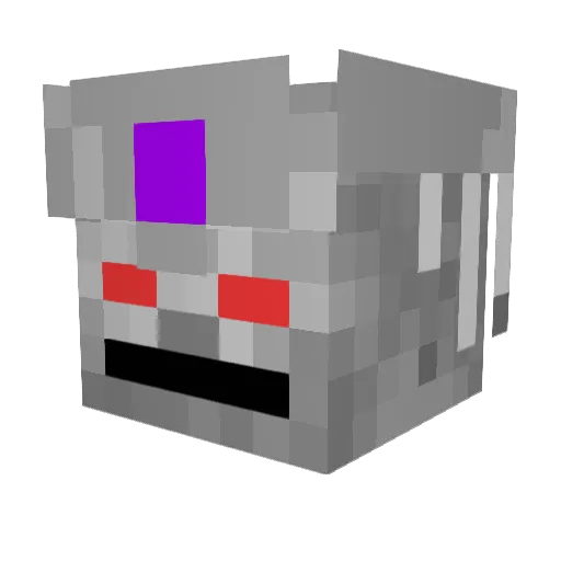 Firelord256 Minecraft avatar head, 3D render