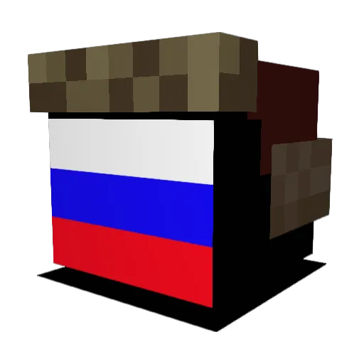 Firelord353 Minecraft avatar head, 3D render