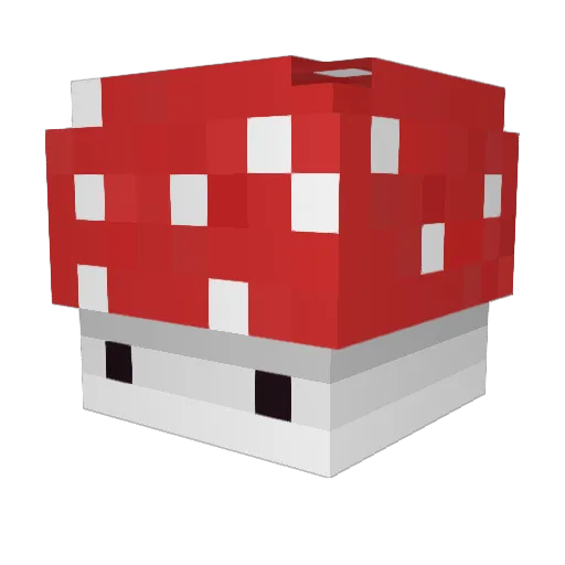 FirelordFungus Minecraft avatar head, 3D render