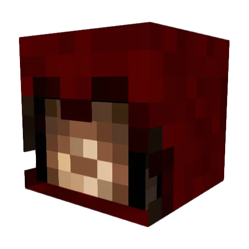 Firelord_Nilonim Minecraft avatar head, 3D render
