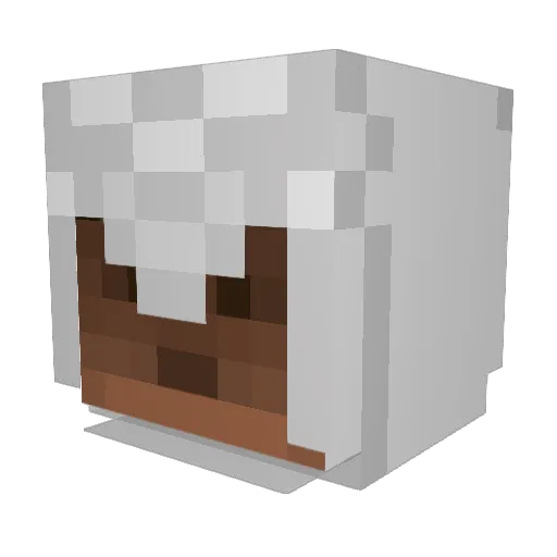 Firelorde Minecraft avatar head, 3D render
