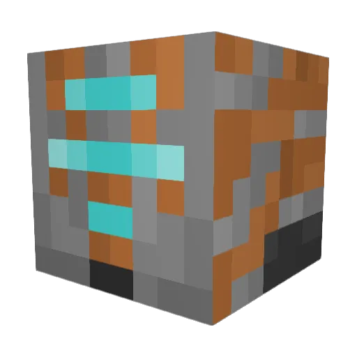 Firemage666 Minecraft avatar head, 3D render