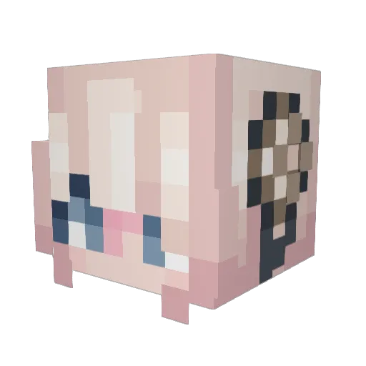 Fireman33 Minecraft avatar head, 3D render